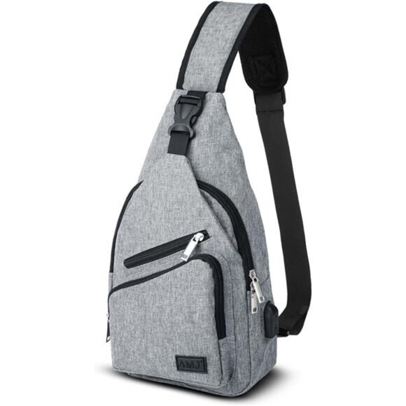 Crossbody Sling Bag Men Women, Casual Shoulder Backpack, Chest Daypack